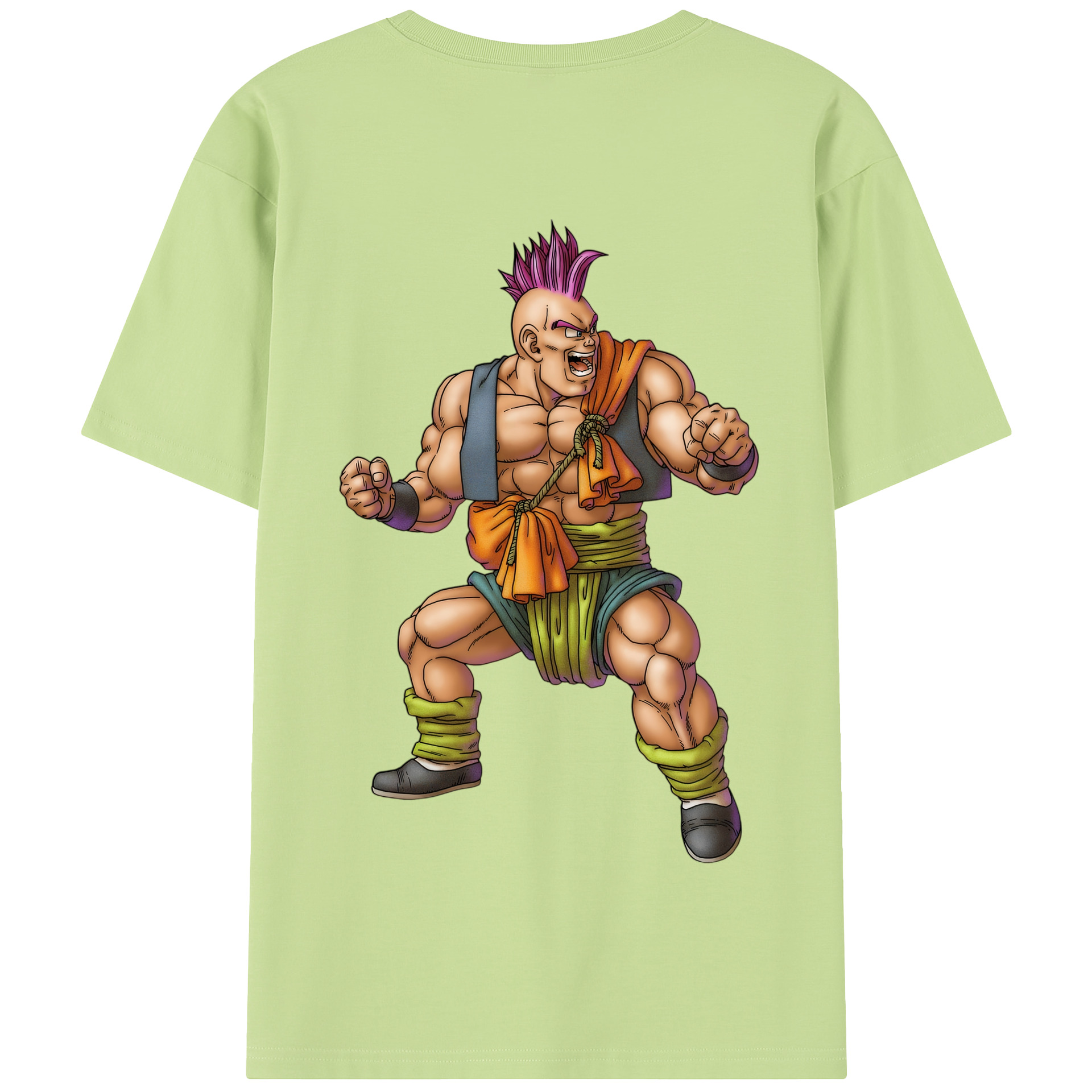 （画像用） ドラゴンクエスト Doragon Kuesuto Dragon Quest 綿100％半袖Tシャツ（背面プリント）